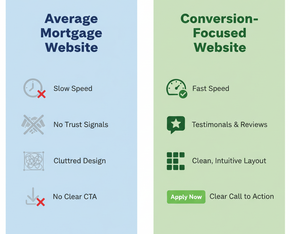 develop mortgage website